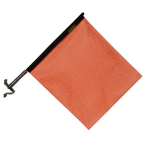 Oversize Warning Products - Quickmount Flag Kit w Bracket (Red or Orange)