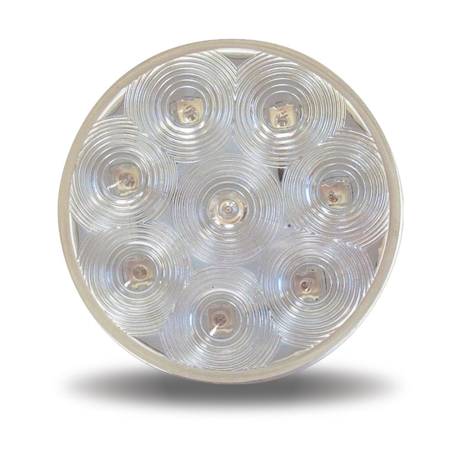 Trux 4" Red or Clear Lens w RED LEDs Stop/Turn/Tail LED Fleet Light
