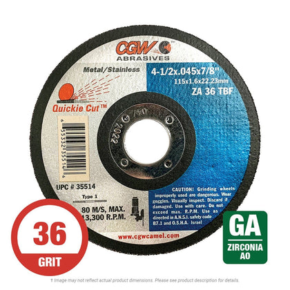 4.5" x .045" x 7/8" Metal Cutting Wheel
