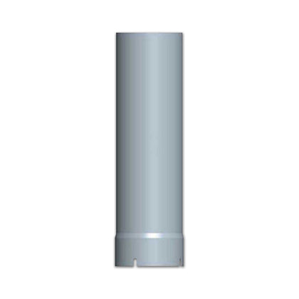 Lincoln Industries - 84" Tall x 7" Diameter Flat Top Chrome Plated Exhaust Stack