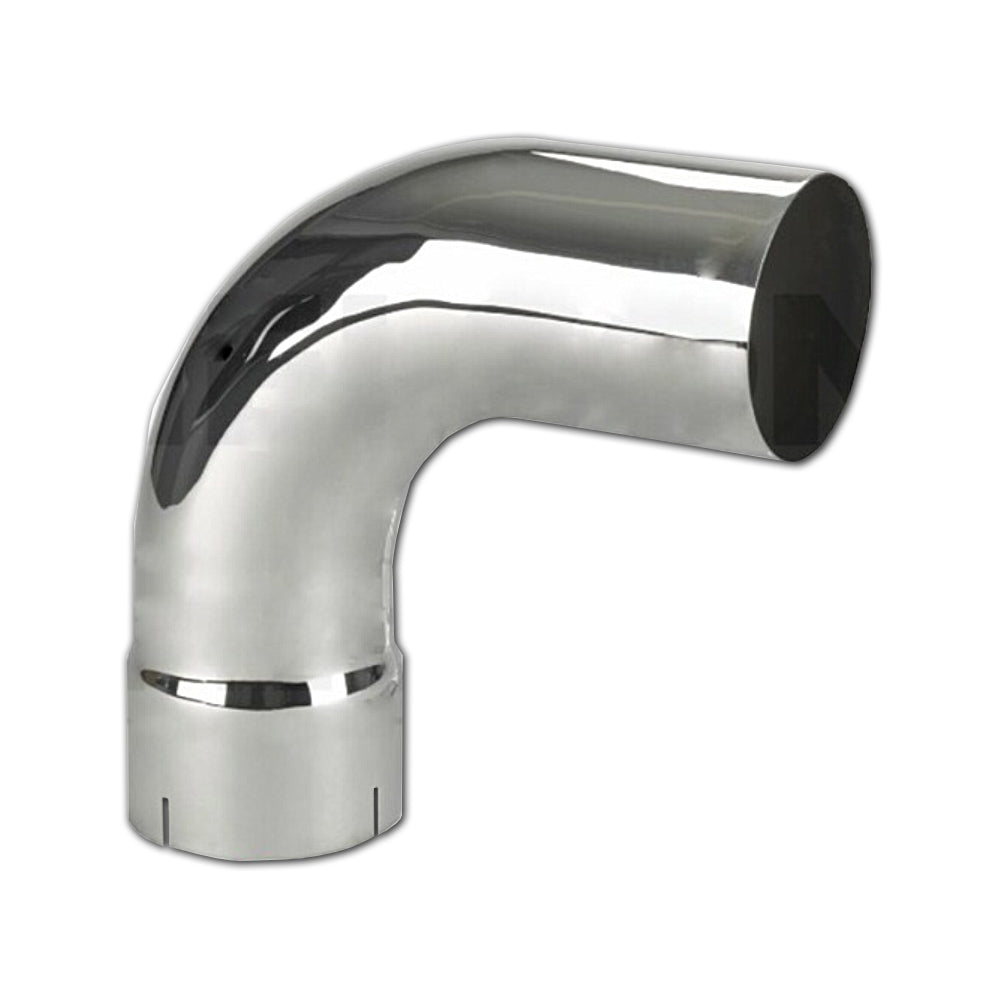 Grand Rock - 6" 90° Elbow 13" x 13" ID-OD Chrome Exhaust Pipe