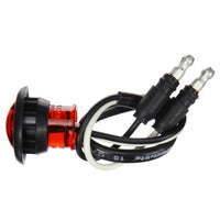 Truck-lite 33 Series LED Red Round Marker Clearance Light w Rubber Grommet Mount