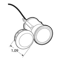 Truck-lite 33 Series LED Red Round Marker Clearance Light w Rubber Grommet Mount