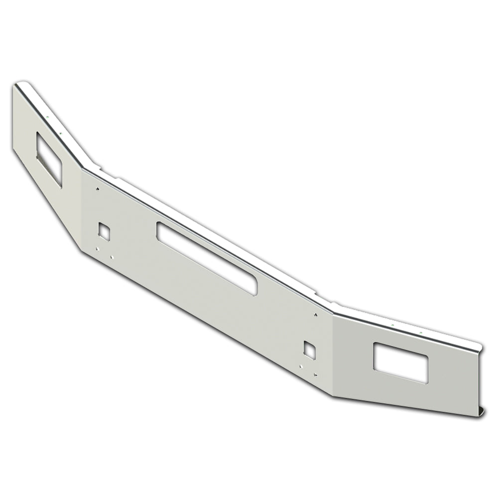 2004+ Kenworth T800B 14" Conventional w 7" Break Back Taper 7Ga Steel Chrome w Bolt Holes, Light Holes, Step Holes & Tow Pin Holes