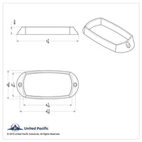 Chrome Rectangular Bezel For Tiger Eye Light