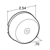 10 Series Incandescent Yellow Round Marker/Clearance Light