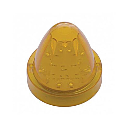 United Pacific 13 LED Watermelon Truck-Lite Style Cab Light - Amber LED/Amber Lens