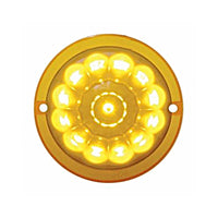 United Pacific 13 LED Watermelon Truck-Lite Style Cab Light - Amber LED/Amber Lens