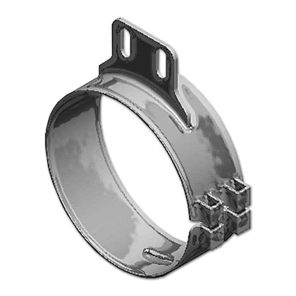 Lincoln Industries - 8" Stainless Steel Triple Nickel Chrome Plated Wide Clamp