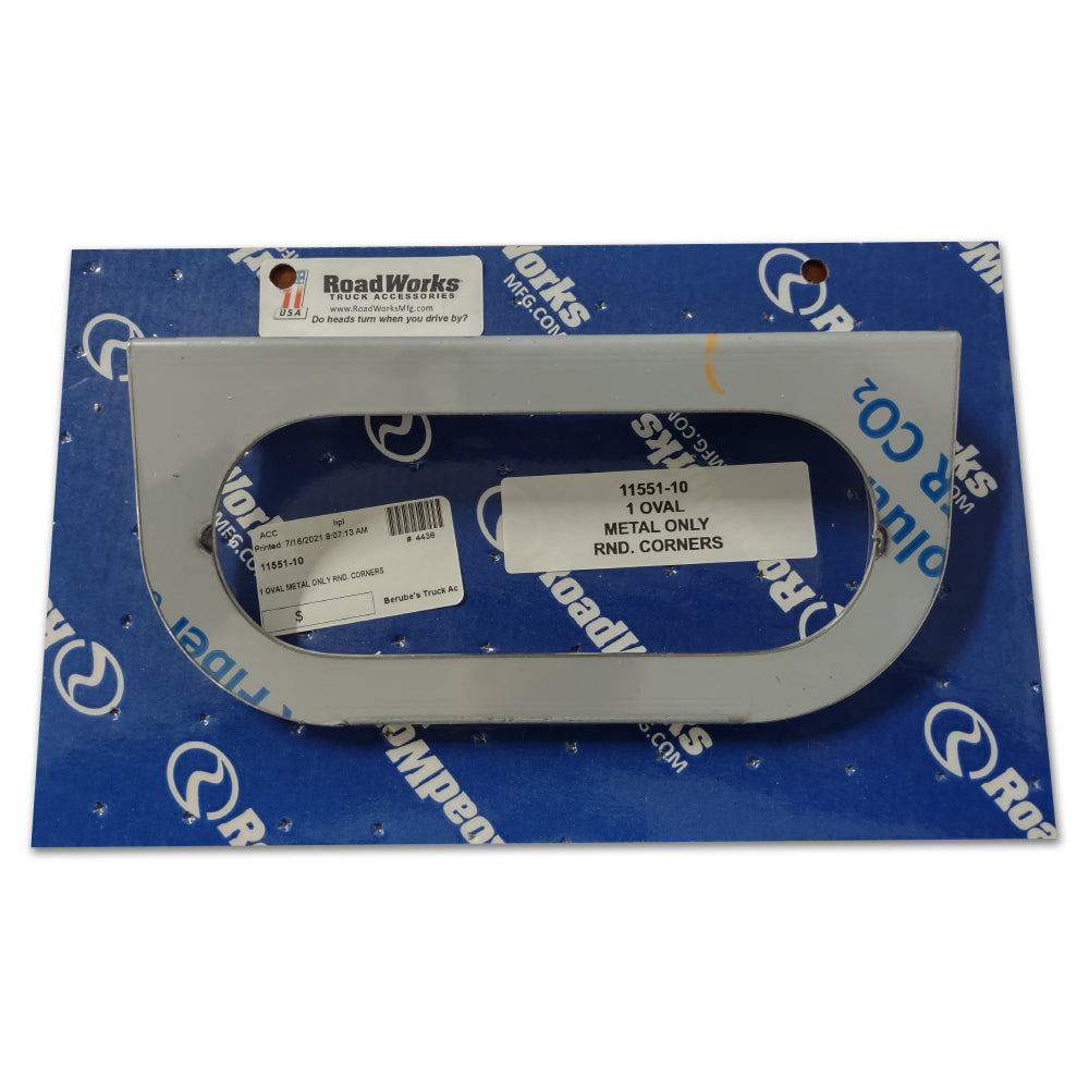 Oval Light Brackets (Rounded Corners) - Berube's Truck Accessories