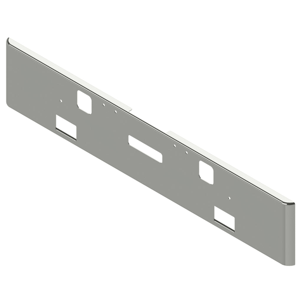 04-07 Classic XL Freightliner 18" Texas Square 7GA Steel Chrome Bumper