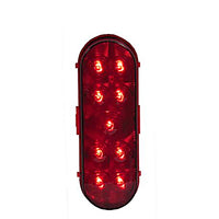 Maxxima 6.5" Oval Stop/Tail/Turn Light (Red)