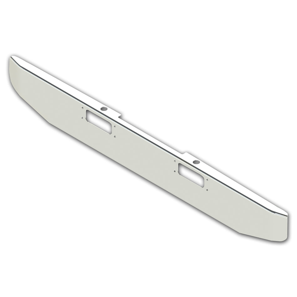 Peterbilt 359 12" Tapered Ends 7GA Steel Chrome Bumper w Tow Holes