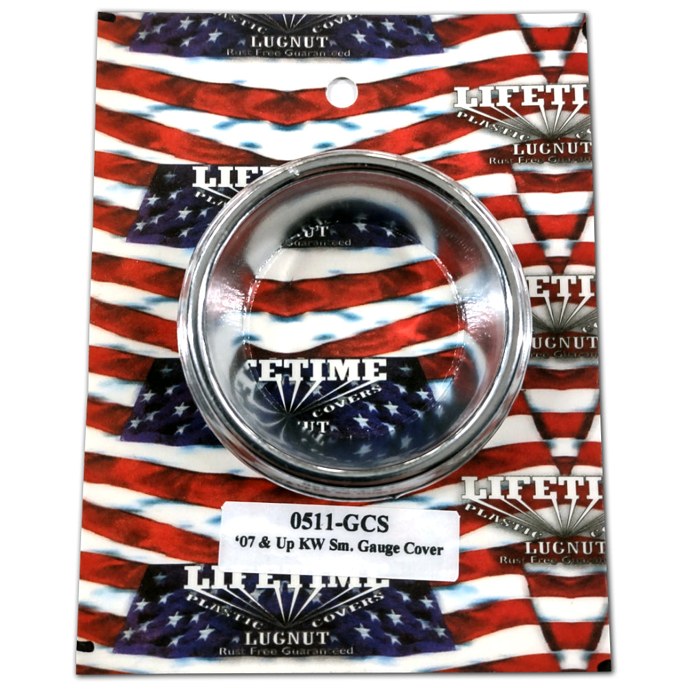 2007+ Kenworth Chromed Plastic Small Gauge Bezel