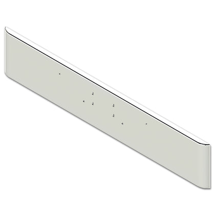 Valley Chrome - Peterbilt 365/388/389 18" Texas Square 7GA Steel Bumper w Bolt & Tow Pin Holes