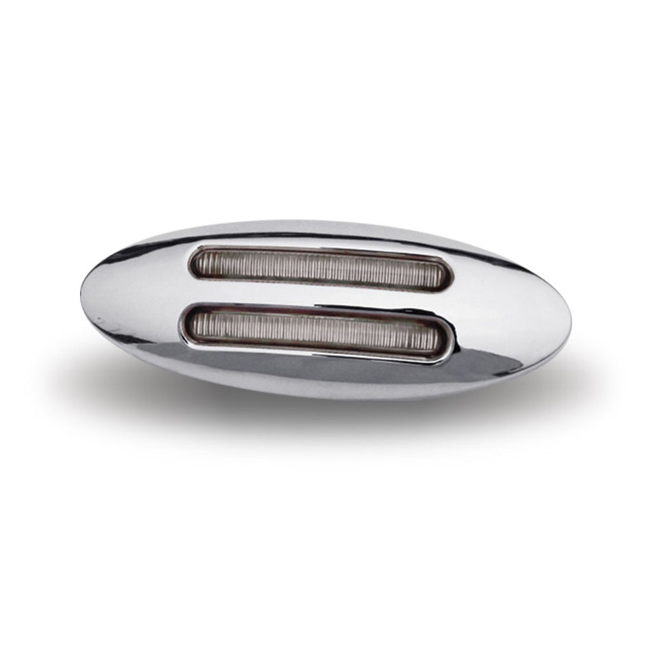 Trux - Clear Amber Marker Mini Flatline LED Light - 8 Diodes