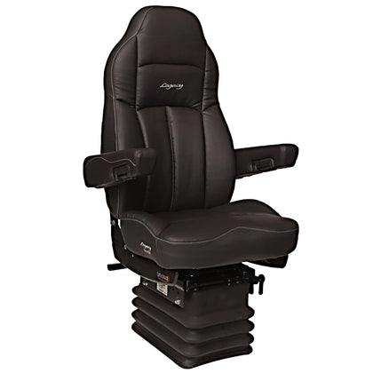 Seats Inc.™ Legacy "Silver" Black Leather, Heated, High Back w Armrests