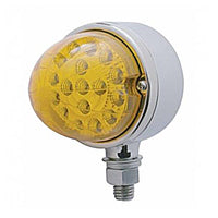 17 LED Dual Function Reflector Single Face Light - Amber LED/Amber Lens