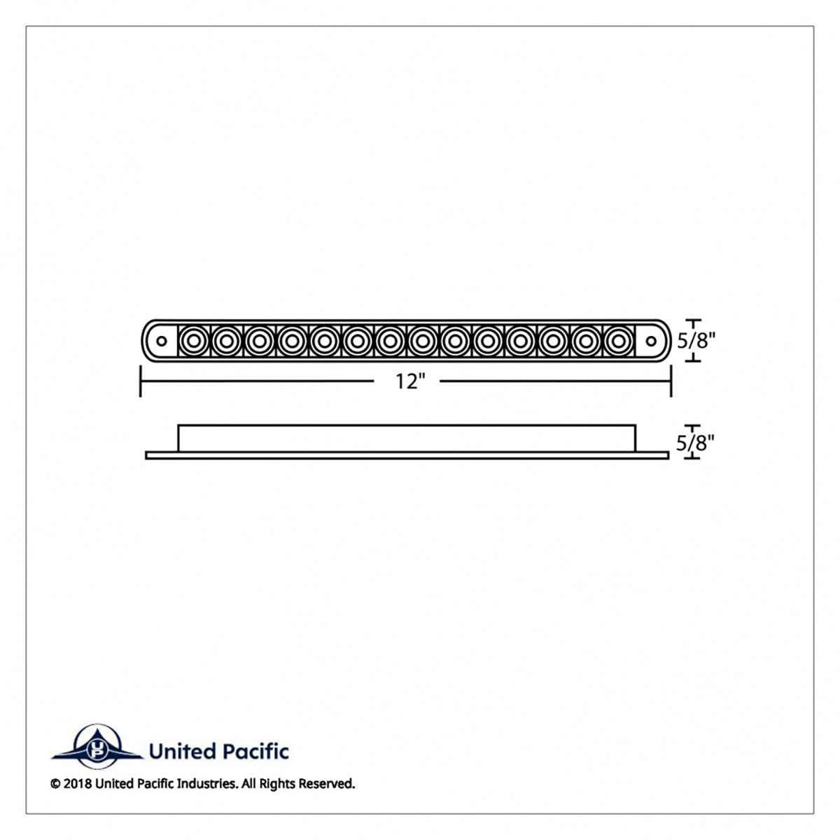 12" Stop/Turn/Tail Light Bar 14 Leds