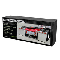 Trux Standard Rear Center Panel w 4" Holes / 2" Holes / 2 License LED Holes