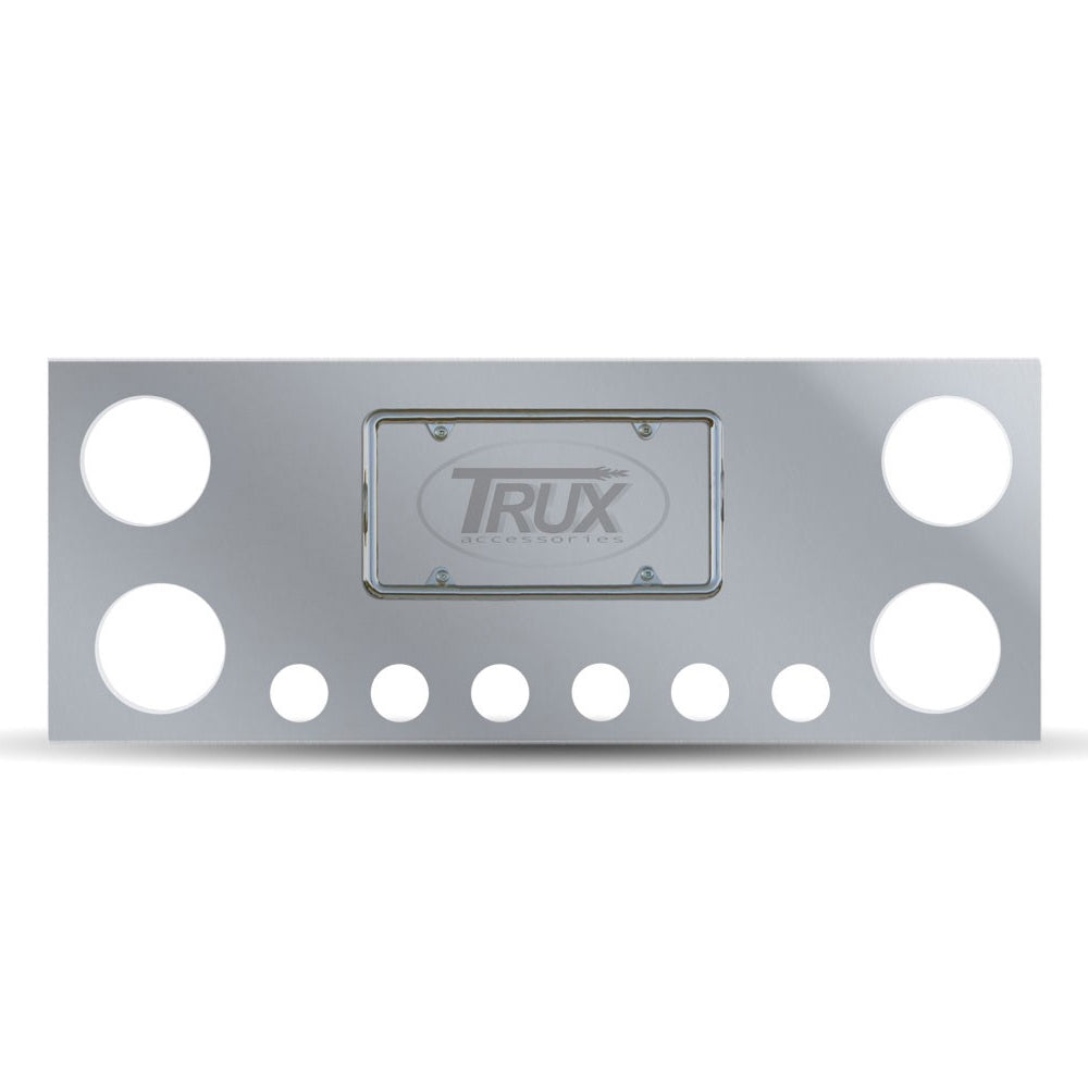 Trux Standard Rear Center Panel w 4" Holes / 2" Holes / 2 License LED Holes