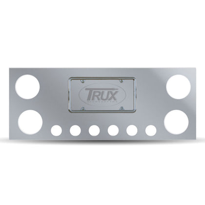 Trux Standard Rear Center Panel w 4" Holes / 2" Holes / 2 License LED Holes