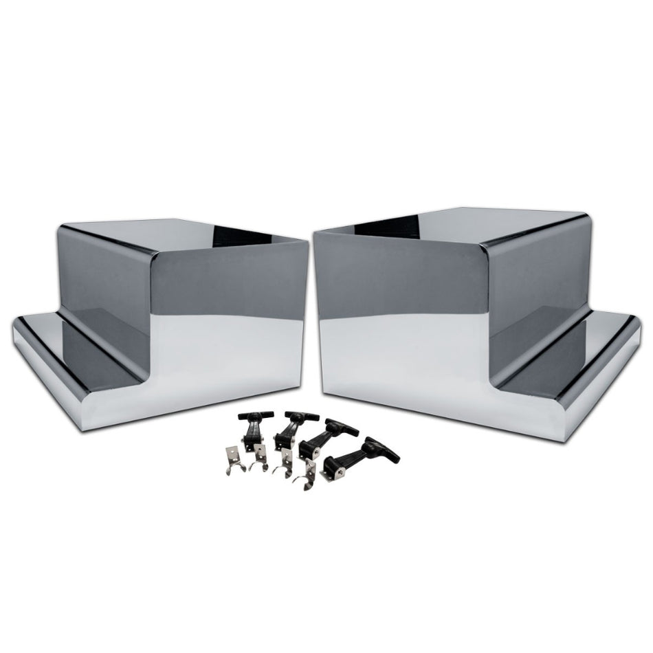 Trux - Peterbilt 304 Stainless Steel Battery & Toolbox Cover Set