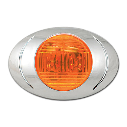 Phoenix Design P3 LED Marker / Clearance Light with .180 Bullet Plugs (Amber or Red Lens)