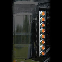 Roadwork's Peterbilt 379 1988-05+ 15" Air Cleaner Blank Bars (No Light Holes)