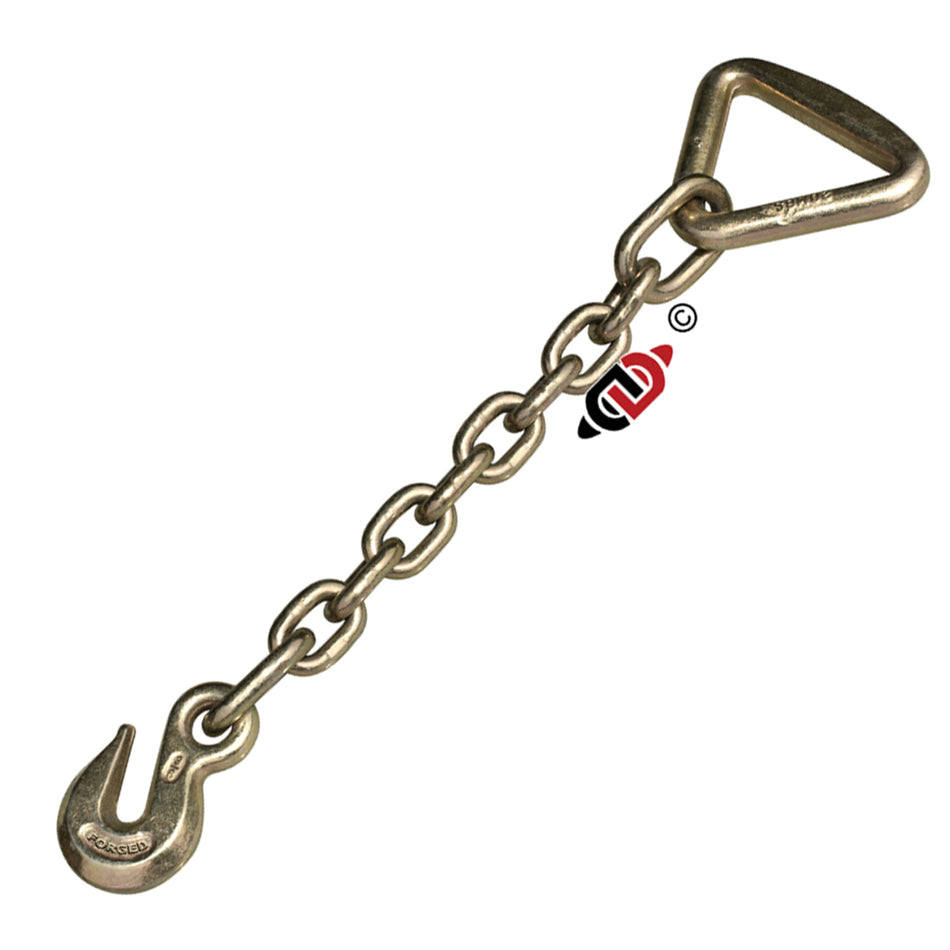 Durabilt - 18" Chain Anchor w 3" Delta Ring & 3/8" Eye Grab Hook