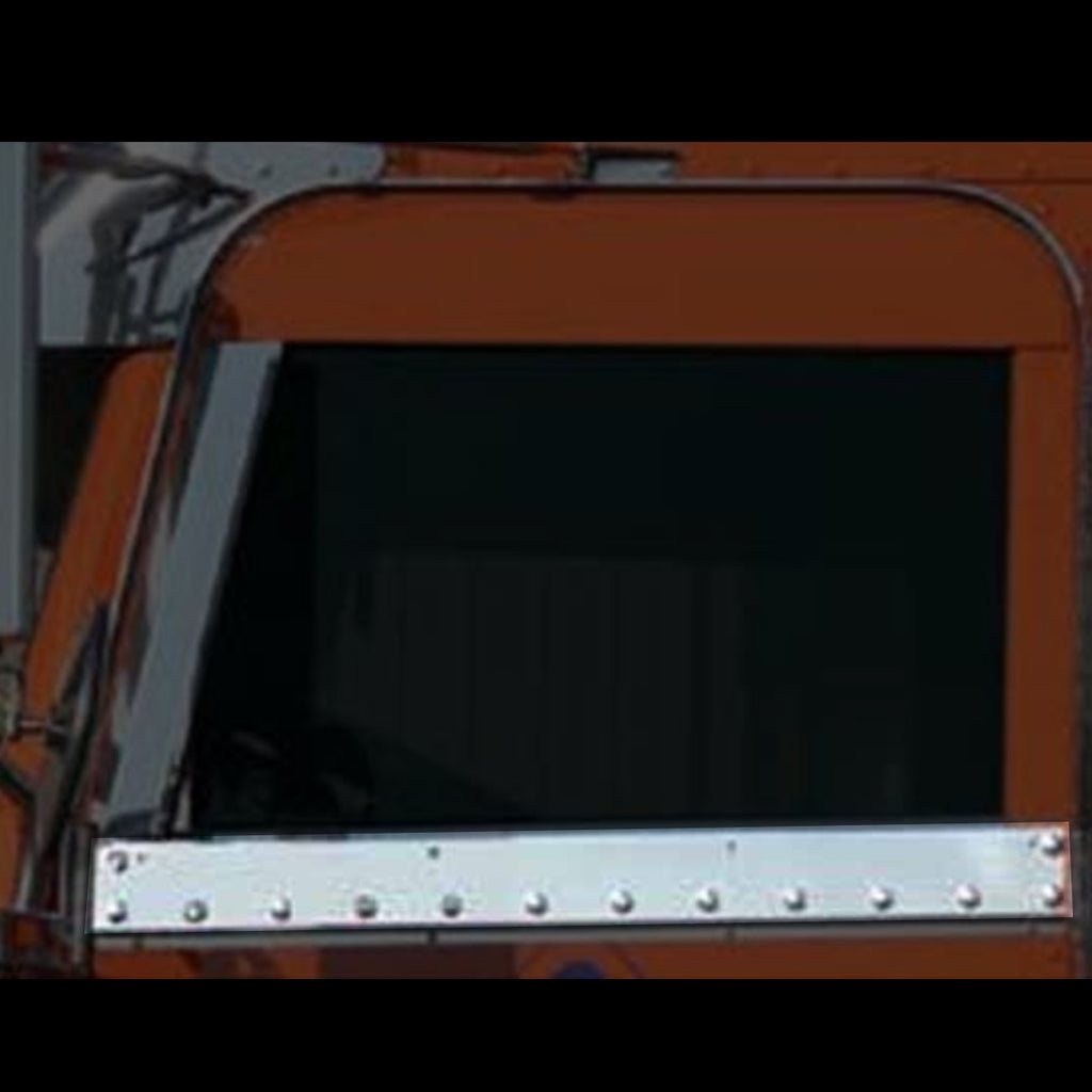 Roadwork's 2006+ Peterbilt Air Deflectors for Chopped Window Trims Sloped Door