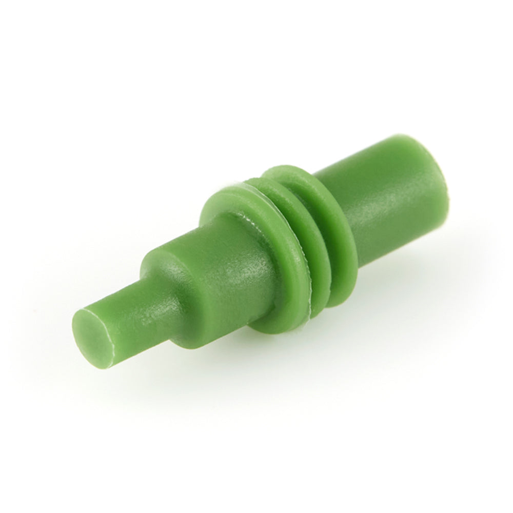Aptiv 12010300 1-Way Cable Cavity Plug Seal, Round, Green