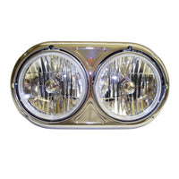 Aftermarket A Model Dual Headlight Assembly upgrade W/Bezel (Driver or Passenger side)