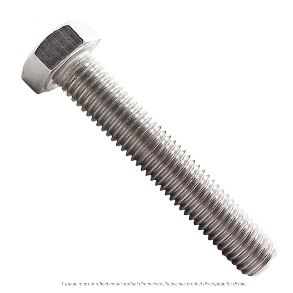 M6-1.0 x 30mm Stainless Steel Hex Head Cap Screw A2