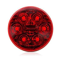 Maxxima 6 LED Red 4" Round Stop/Tail/Turn MaxxHeat Lens