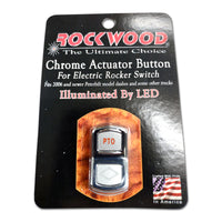 Rockwood 2006+ Peterbilt "P.T.O." Chrome Rocker Switch Cover