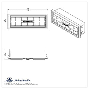 Chrome Plastic A/C & Heater Vent For Western Star