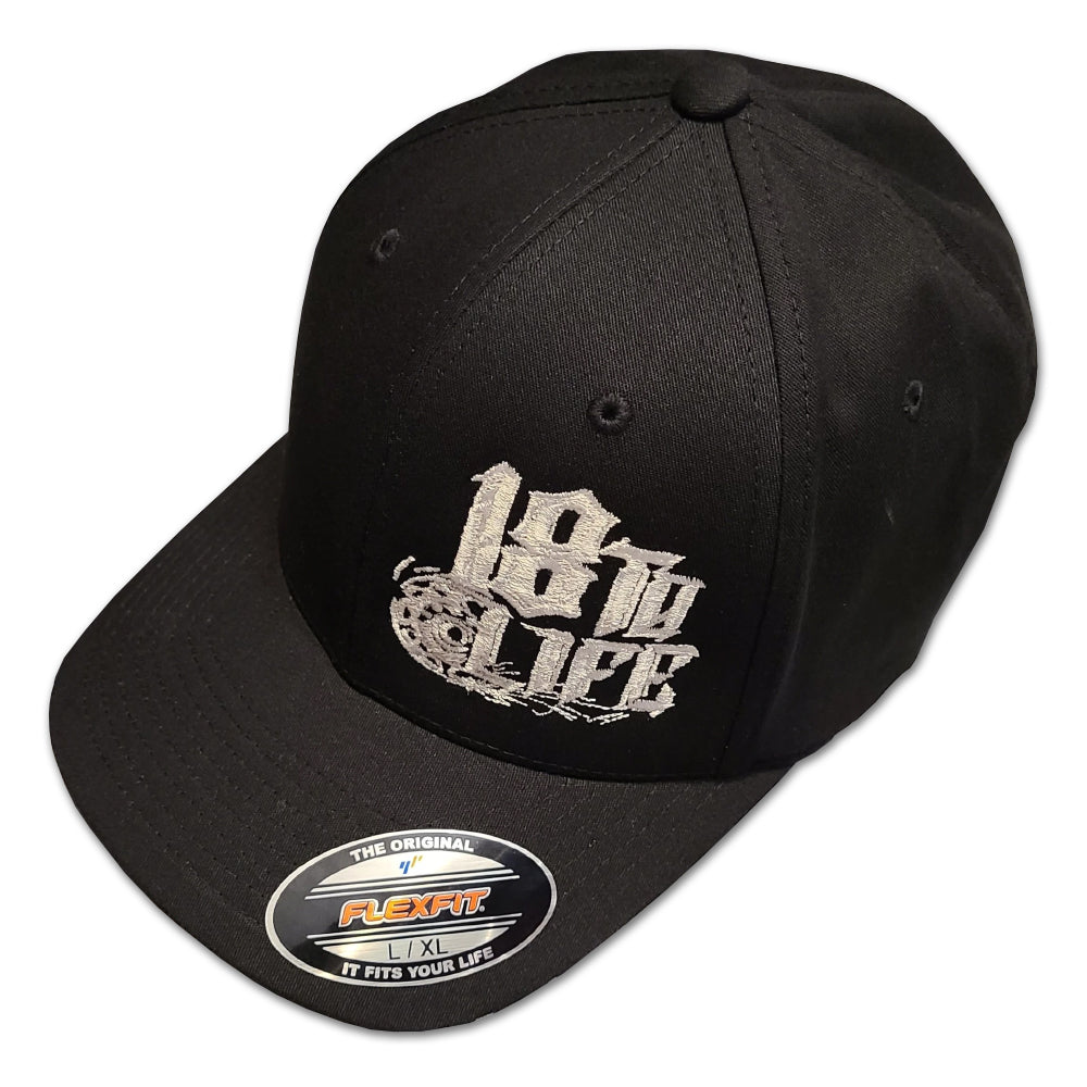 Hot Rig's "18 to Life" Fitted Cap (Black, Grey or Navy Blue)