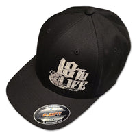 Hot Rig's "18 to Life" Fitted Cap (Black, Grey or Navy Blue)