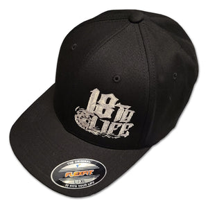 Hot Rig's "18 to Life" Fitted Cap (Black, Grey or Navy Blue)