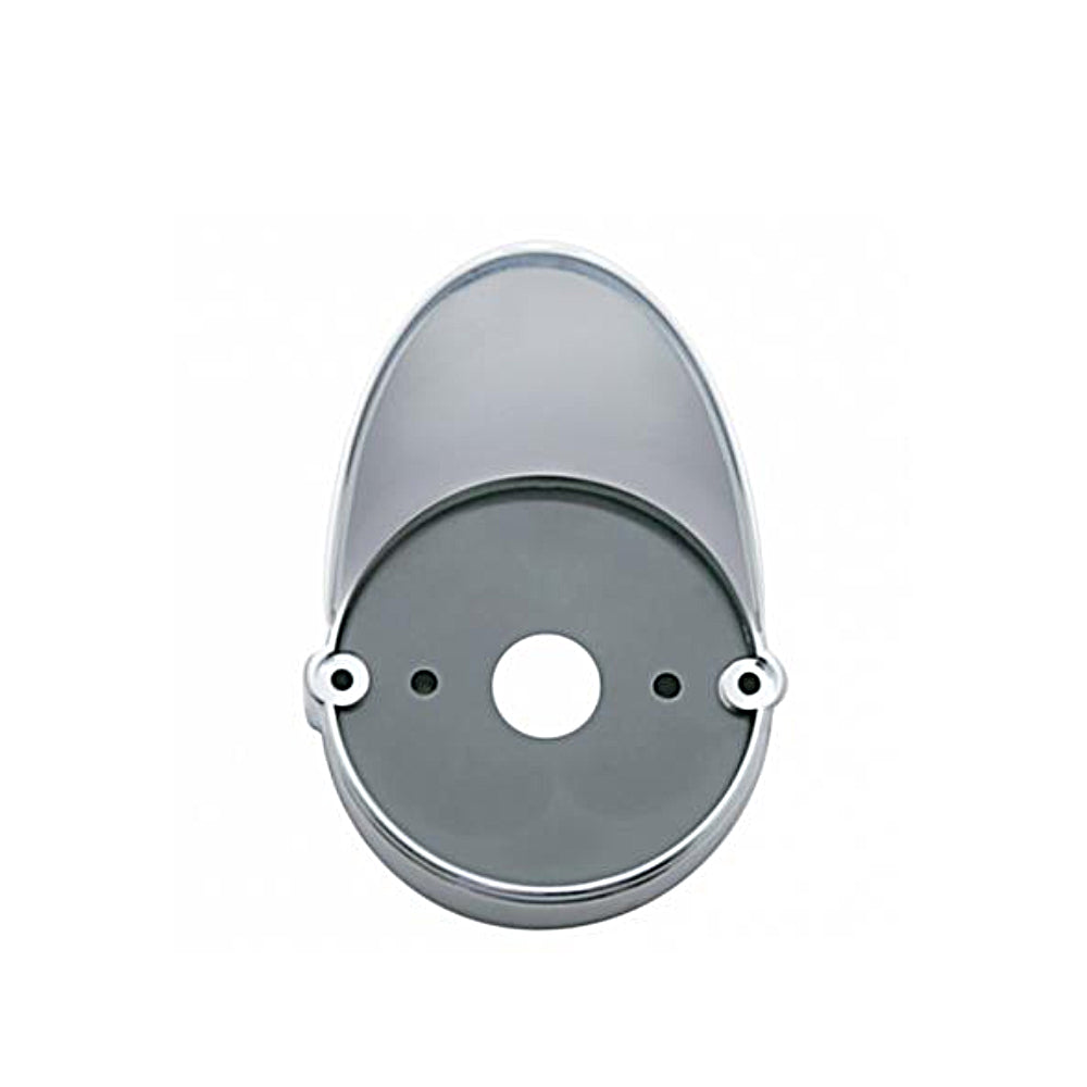 Chrome LED Light Flush Mount Base With or Without a Visor For Grakon 1000 Style Lights