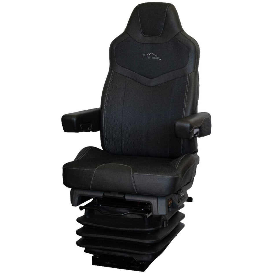 Seats Inc.™ Black Pinnacle Duraleather™ in Black Cloth Truck Seat