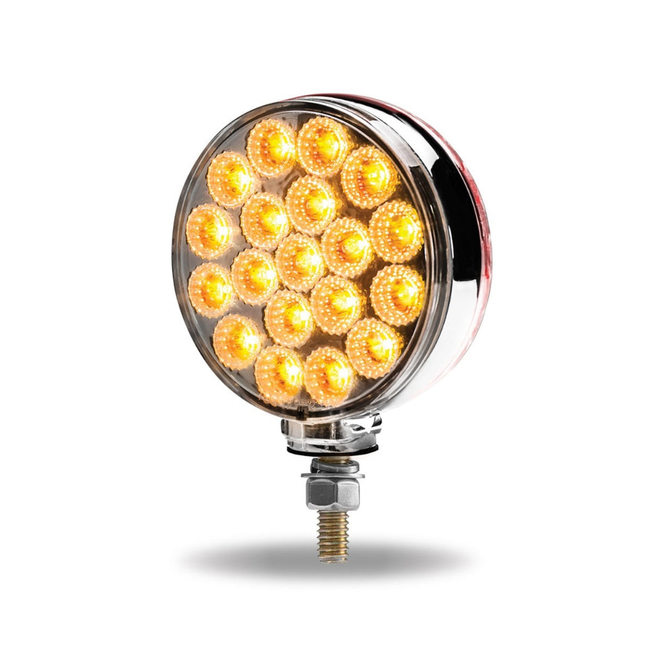 Trux Amber/Red Turn Signal & Marker to Blue Aux. LED Double Face Fender Light
