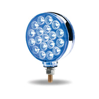 Trux Amber/Red Turn Signal & Marker to Blue Aux. LED Double Face Fender Light