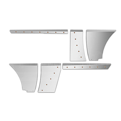 2018+ Peterbilt 389 Long Hood Elite Cab & Cowl Kit w 3/4" Amber LED Lights