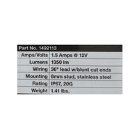 5.75" Clear LED Work Light