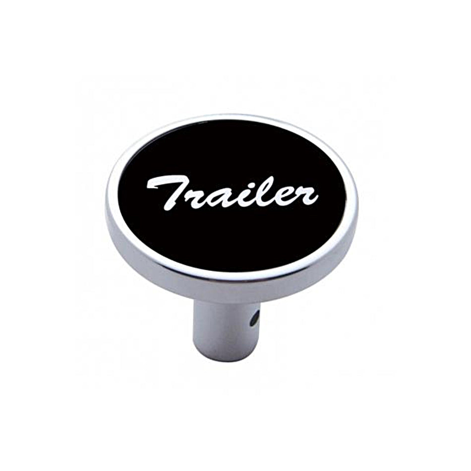 United Pacific "Trailer" or "Tractor" Long Air Valve Knob - Black Aluminum Sticker