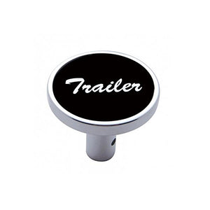 United Pacific "Trailer" or "Tractor" Long Air Valve Knob - Black Aluminum Sticker