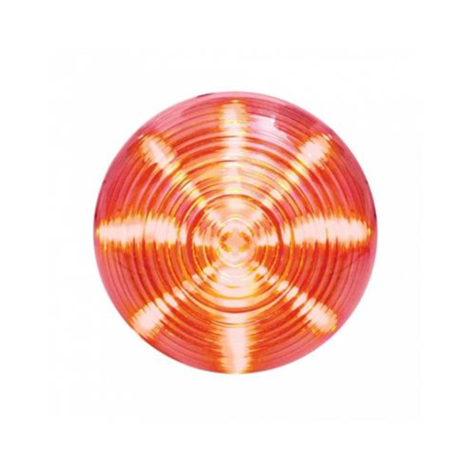 United Pacific 13 LED 2-1/2" Beehive Clearance/Marker Light - Red LED/Clear Lens