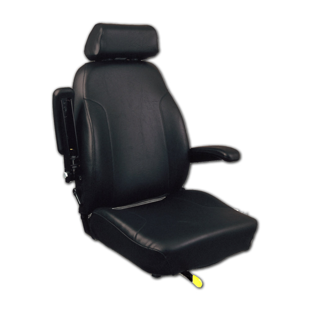 Seats Inc.™ Trimline Companion Black Vinyl Seat w Armrests